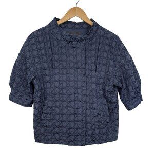 BCBGMaxAzria Textured Blue Blazer